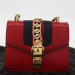 Gucci Sylvie Chain Shoulder Bag Leather Mini - image 14