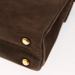 Salvatore Ferragamo Vintage Handbag Suede - image 10