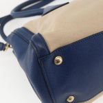 Prada Cuir Frame Convertible Tote Canvas and Saffiano Leather Small - image 9
