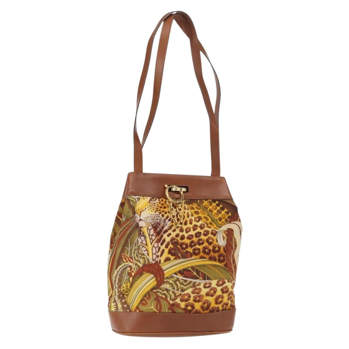 Salvatore Ferragamo Vintage Shoulder Bag Canvas - image 1