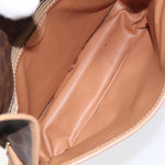 Celine Vintage Macadam Circle Logo Shoulder Bag Canvas and Leather - image 5