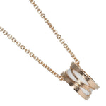 Bvlgari B.Zero1 Design Legend Zaha Hadid Pendant Necklace 18K Rose Gold with Ceramic - image 1