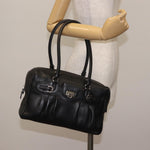Salvatore Ferragamo Gancini Buckle Shoulder Bag Leather Large - image 13