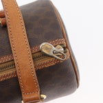 Celine Vintage Macadam Shoulder Bag Canvas and Leather - image 13