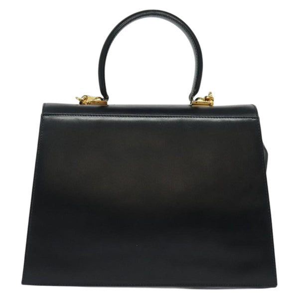 Salvatore Ferragamo Gancini Convertible Top Handle Bag Leather Medium