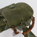 Gucci Gucci bamboo backpack daim mini - image 16