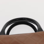 Chanel Embossed Logo Bowler Bag Quilted Caviar Small - image 17