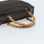 Gucci Vintage Bamboo Handle Bag Nylon - image 17