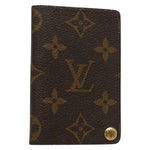 Louis Vuitton Porte Cartes Pression Card Case Monogram Canvas - image 1