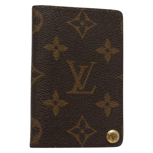 Louis Vuitton Porte Cartes Pression Card Case Monogram Canvas - image 1
