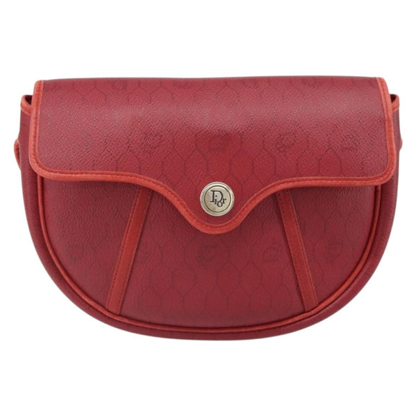 Christian Dior Vintage Honeycomb Flap Crossbody Bag Coated Canvas - image 1