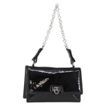 Salvatore Ferragamo Gancini Chain Shoulder bag Patent leather - image 18