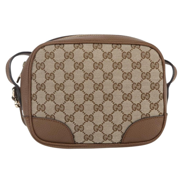 Gucci Bree Disco Crossbody Bag GG Canvas with Leather Mini