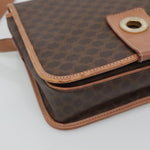 Celine Vintage Macadam Shoulder Bag Canvas and Leather - image 9