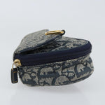 Christian Dior Vintage Saddle Coin Purse Diorissimo Canvas - image 4