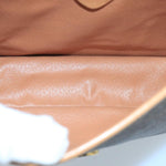 Celine Vintage Macadam Circle Logo Shoulder Bag Canvas and Leather - image 5