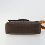 Celine Vintage Macadam Circle Logo Shoulder Bag Canvas and Leather - image 18