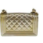 Chanel Boy Flap Bag Quilted Patent Small - image 2