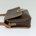 Celine Vintage Macadam Circle Logo Shoulder Bag Canvas and Leather - image 3