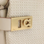 Salvatore Ferragamo Double Gancini Side Buckle Tote Leather Medium - image 12