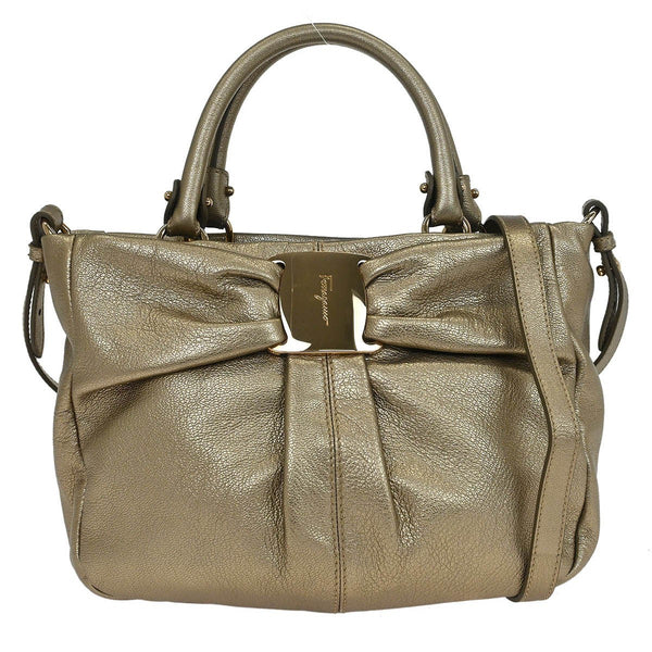 Salvatore Ferragamo Vala Handbag Leather - image 1