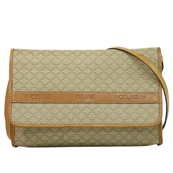 Celine Vintage Macadam Shoulder Bag Canvas Medium - image 1
