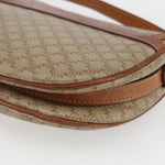Celine Vintage Macadam Circle Logo Shoulder Bag Canvas and Leather - image 11