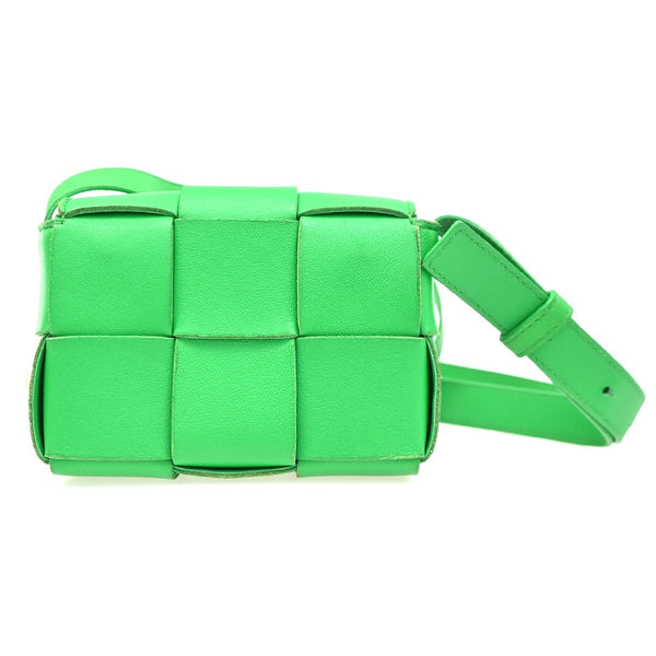 Bottega Veneta Cassette Crossbody Bag Maxi Intrecciato Leather Candy