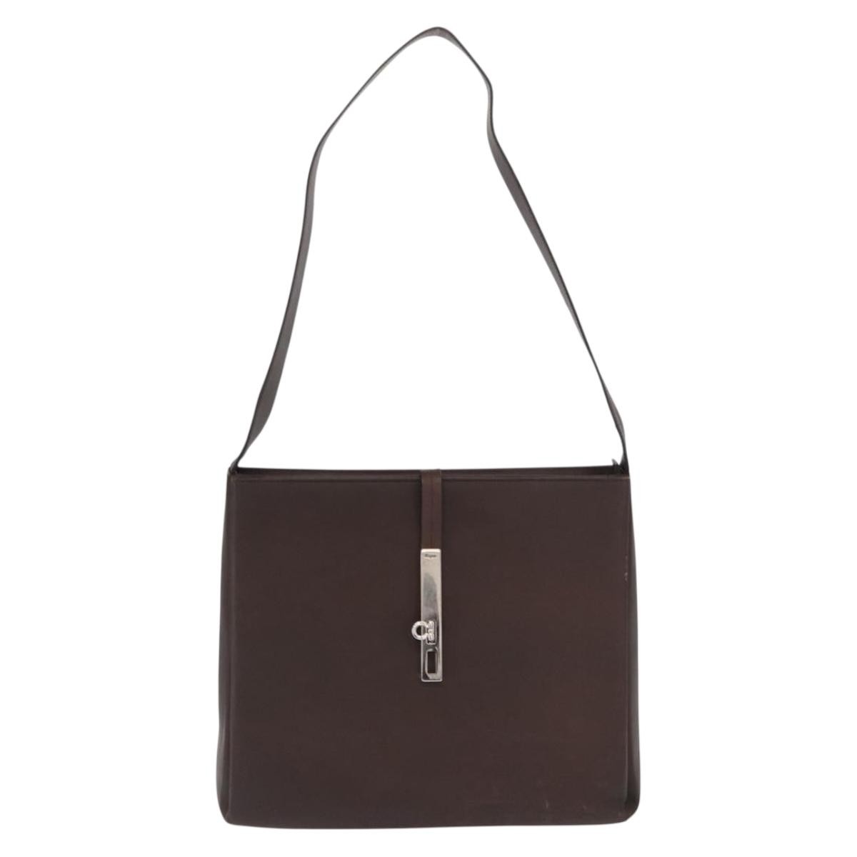 Salvatore Ferragamo Gancini Shoulder Bag Leather - image 1