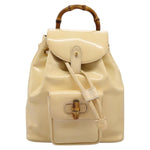 Gucci Vintage Bamboo Backpack Patent Mini - image 1