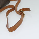 Celine Vintage Macadam Circle Logo Shoulder Bag Canvas and Leather - image 7