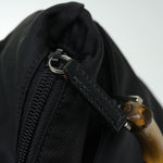 Gucci Vintage Bamboo Handle Bag Nylon - image 19