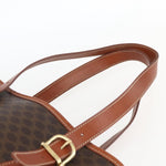 Celine Vintage Macadam Handbag Canvas and Leather - image 16