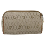 Christian Dior Vintage Honeycomb Zip Pouch Canvas and Leather - image 2