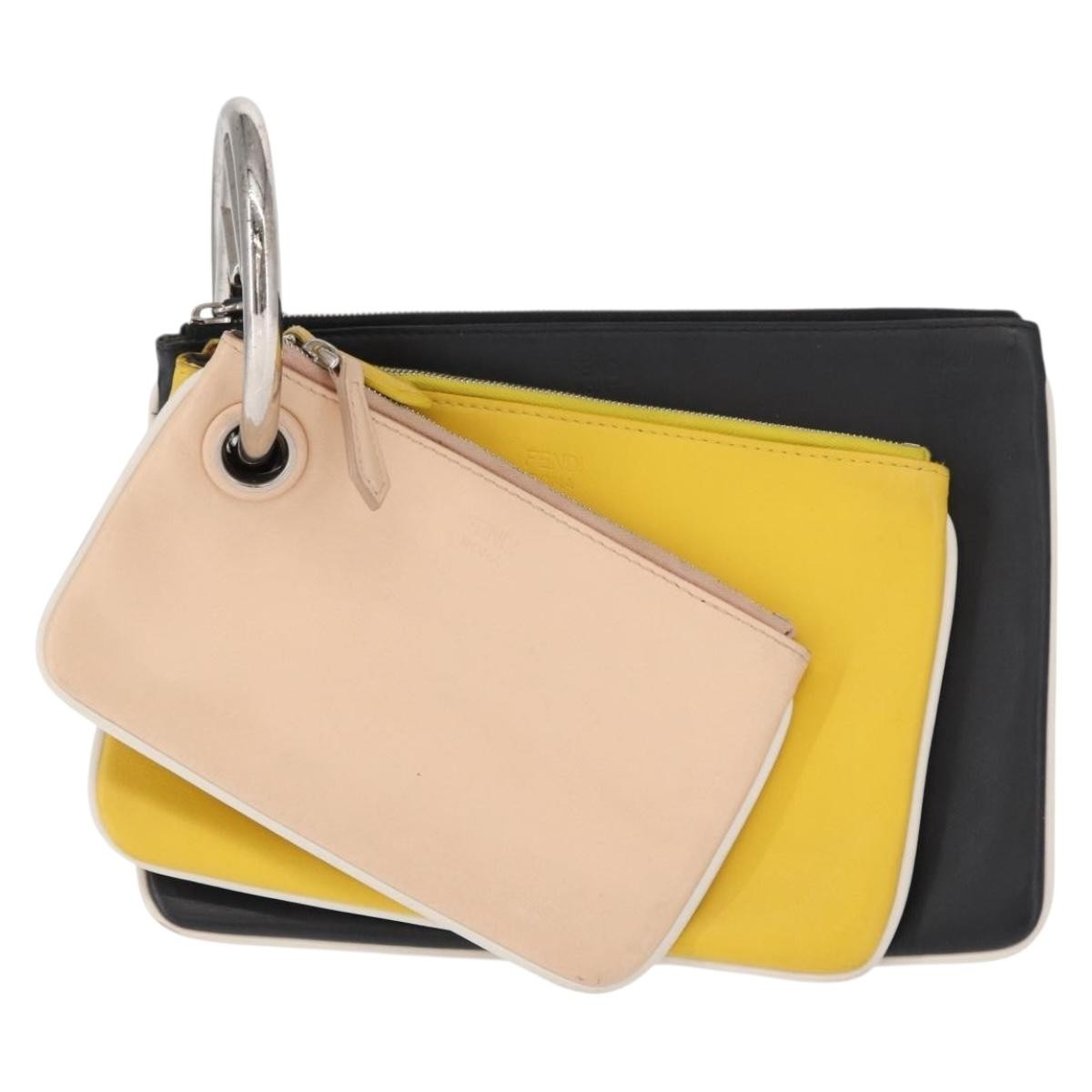 Fendi Triplette Pouch Set Calfskin - image 1
