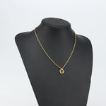Christian Dior CD Round Pendant Necklace Metal - image 8