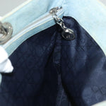 Christian Dior Vintage Lady Dior Bag Cannage Quilt Denim Large - image 20