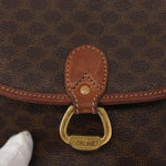 Celine Vintage Macadam Shoulder Bag Canvas and Leather - image 15