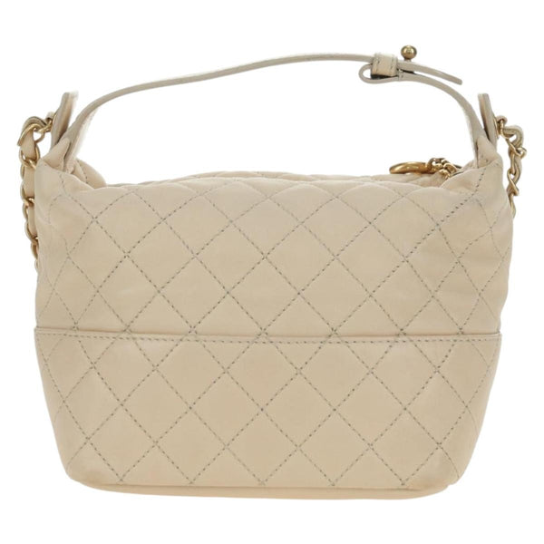 Chanel CC Charm Zip Hobo Quilted Lambskin Mini