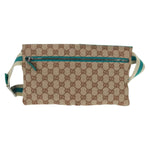 Gucci Vintage Double Belt Bag GG Canvas with Leather Small - image 2
