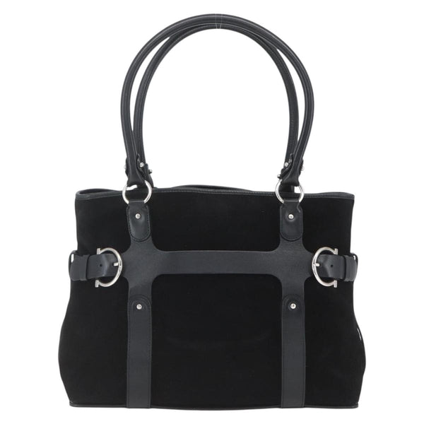 Salvatore Ferragamo Gancini handbag Suede - image 1