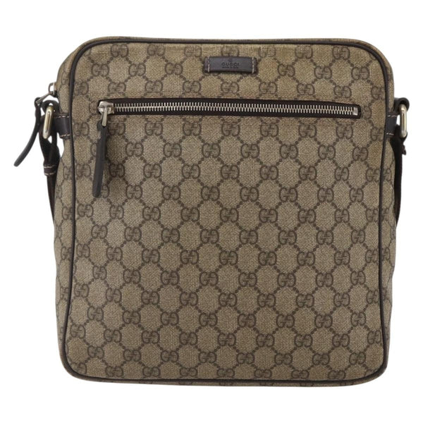 Gucci Front Zip Messenger GG Coated Canvas Medium - image 1