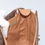 Celine Vintage Macadam Circle Logo Shoulder Bag Canvas and Leather - image 19