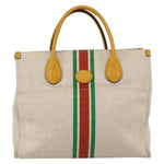 Gucci Foldable Web Tote Canvas with Leather Small - image 17