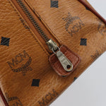 MCM Visetos Handbag Canvas and Leather - image 12