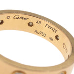 Cartier Love Wedding Band 8 Diamonds Ring 18K Yellow Gold with Diamonds - image 4