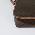 Celine Vintage Macadam Circle Logo Shoulder Bag Canvas and Leather - image 10