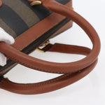 Fendi Vintage Pequin Convertible Boston Bag Coated Canvas Medium - image 8
