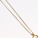 Christian Dior CD Round Pendant Necklace Metal - image 10