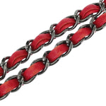 Chanel Vintage Chain Shoulder Bag Cotton - image 10